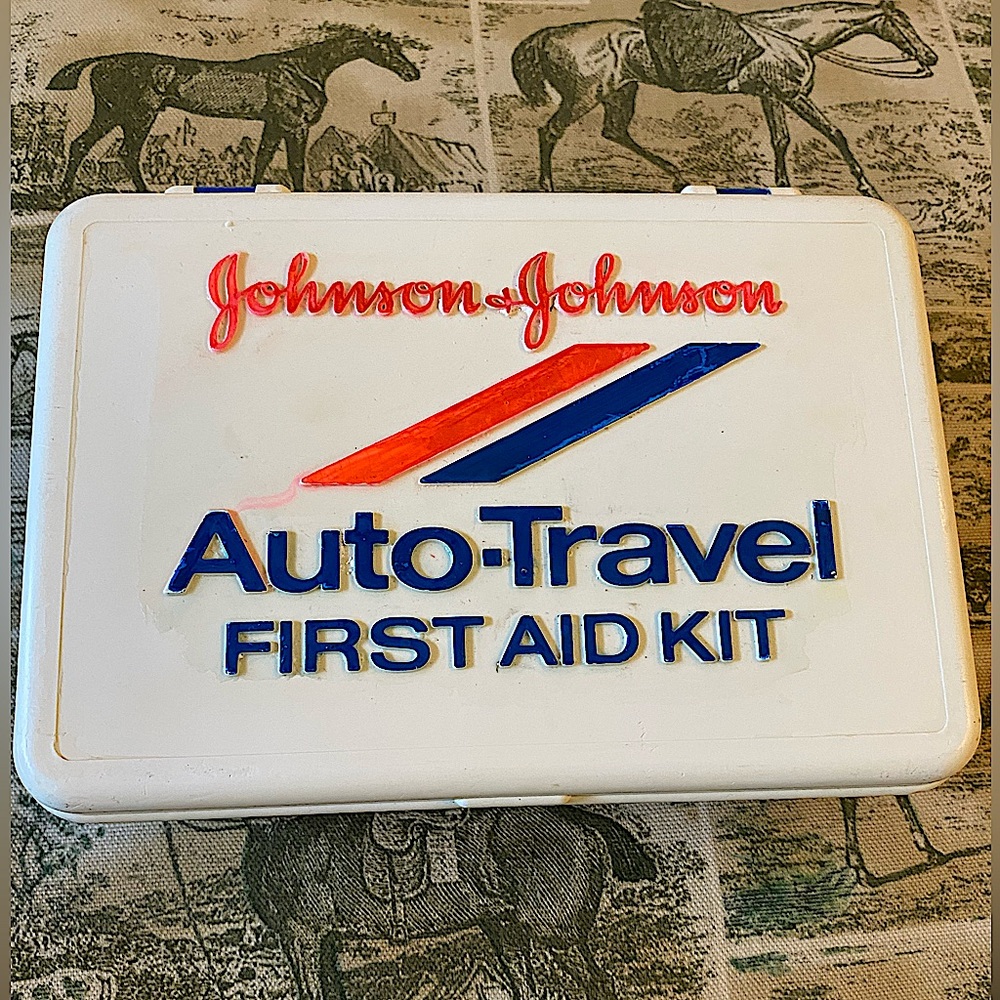 Vintage Johnson & Johnson AUTO TRAVEL FIRST AID KIT